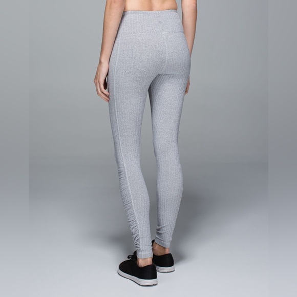 Lululemon Run Turn Around Tight Gray Leggings - Picture 2 of 4